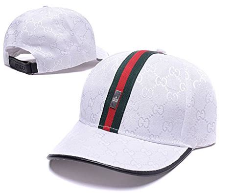 gucci white center cap|Gucci fitted hats.